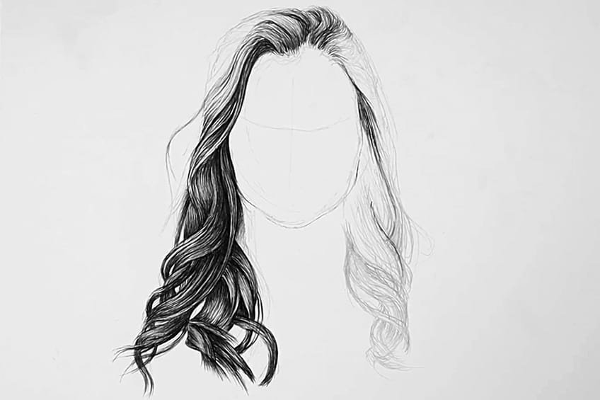 How to draw a girl with ponytail hairstyle  Pencil sketch  Face Drawing   bir kız nasıl çizilir  Nelson MCBS