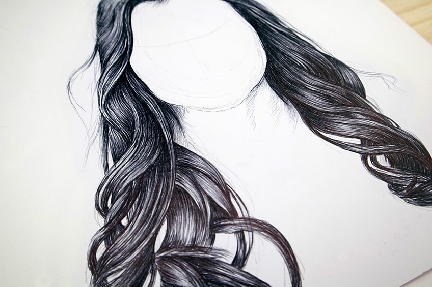 how to draw hair