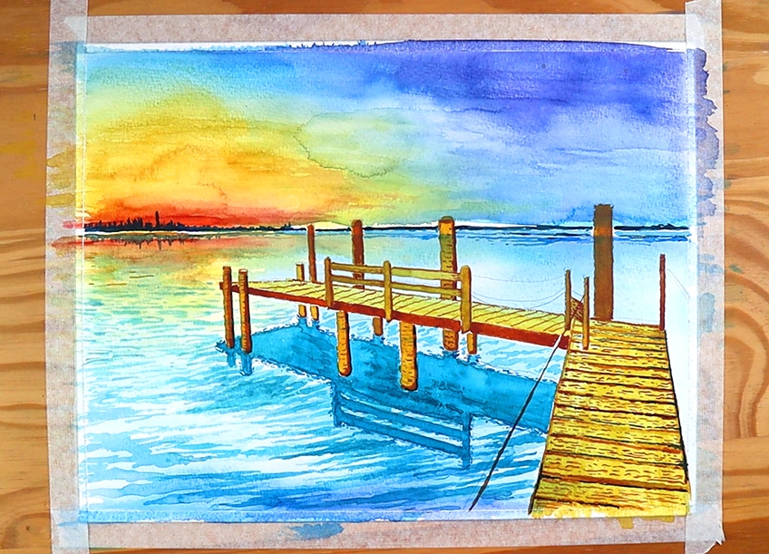 watercolor landscape 29
