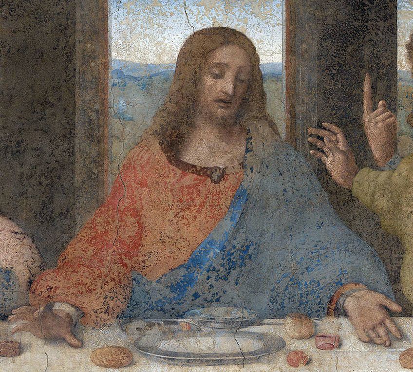 Jesus in The Last Supper Painting