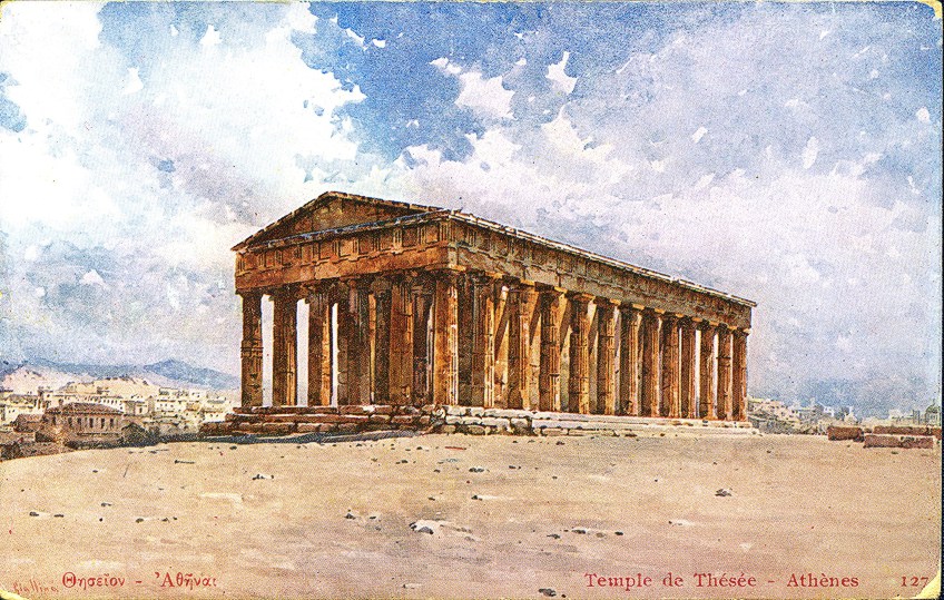 Paintings of Greek Buildings