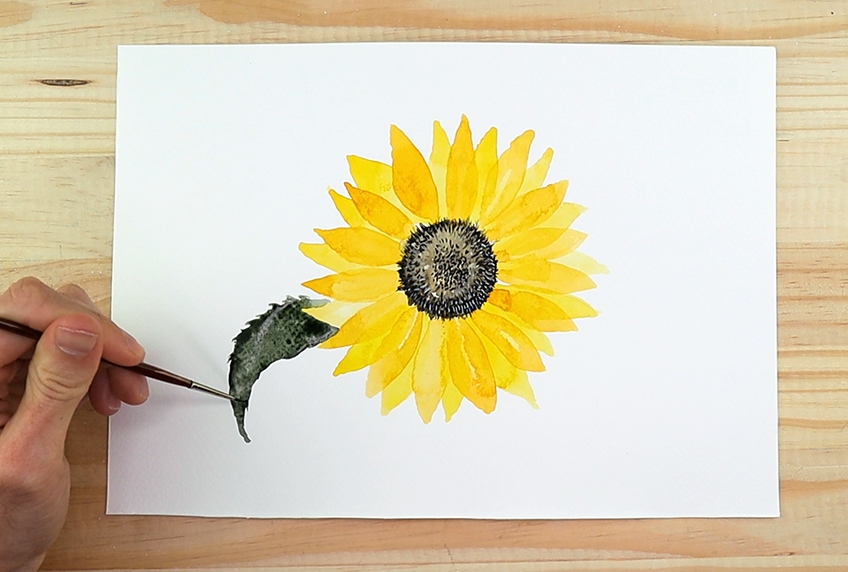 easy sunflower painting 7c