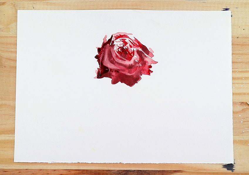 simple rose paintings