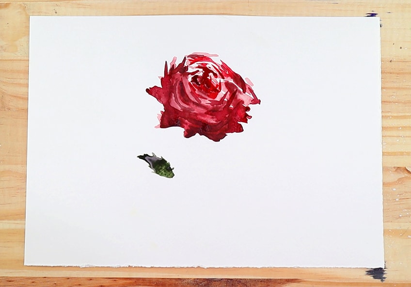 Tutorial: How to Paint a Watercolour Rose - Loose Style