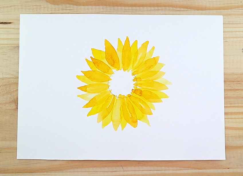 sunflower painting tutorial 3d