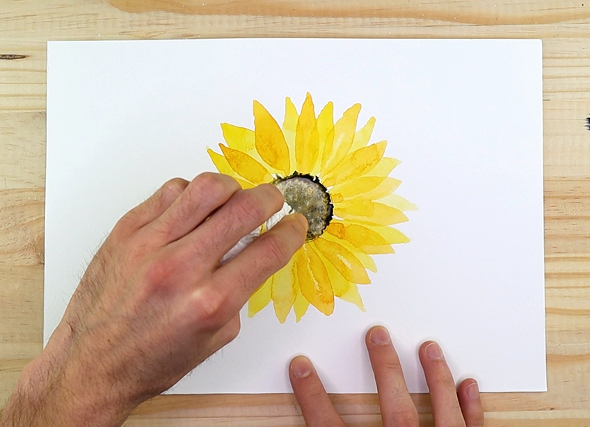 sunflower painting tutorial 4d