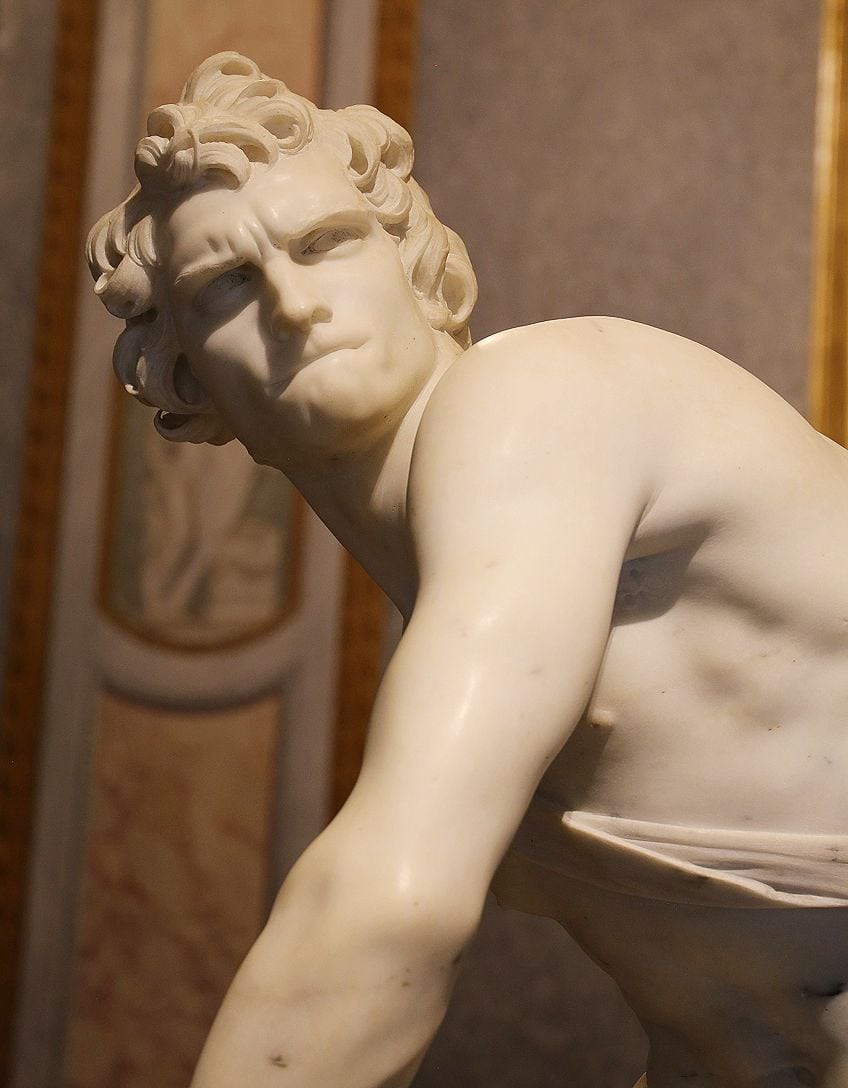 Bernini David Statue Close-Up
