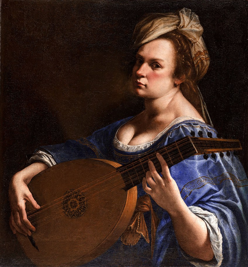 Famous Gentileschi Self-Portrait