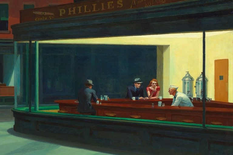 “Nighthawks” Edward Hopper – The Lonely Diner at Night