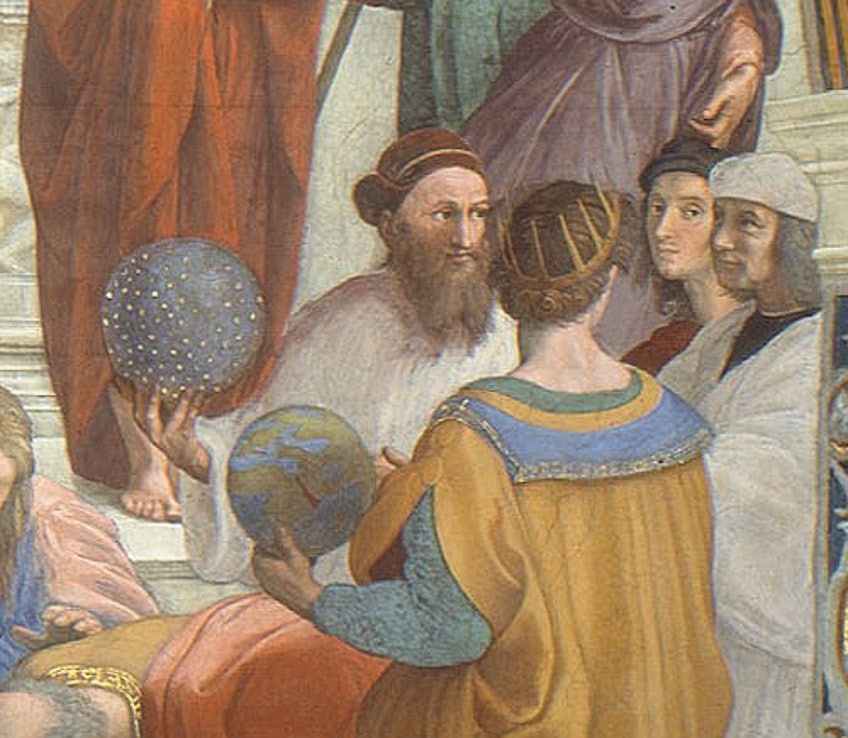 School of Athens Painting Crop