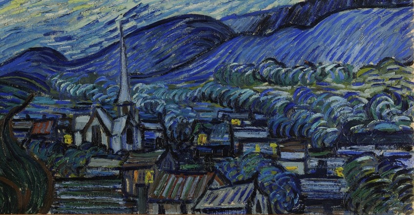 Starry Night Village Detail