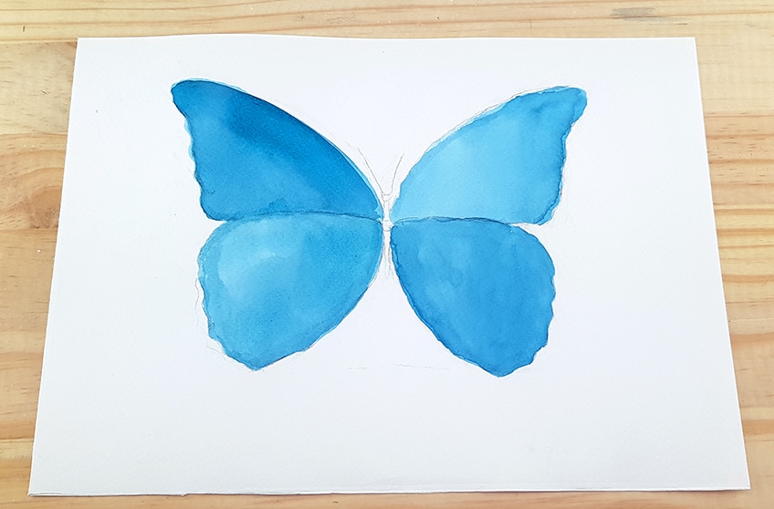 watercolor butterfly 2d