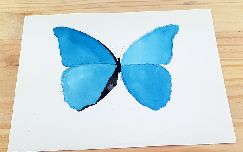 watercolor butterfly 3a
