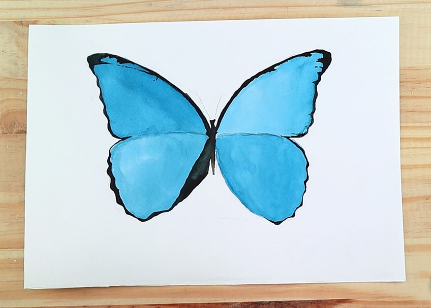 watercolor butterfly 4b