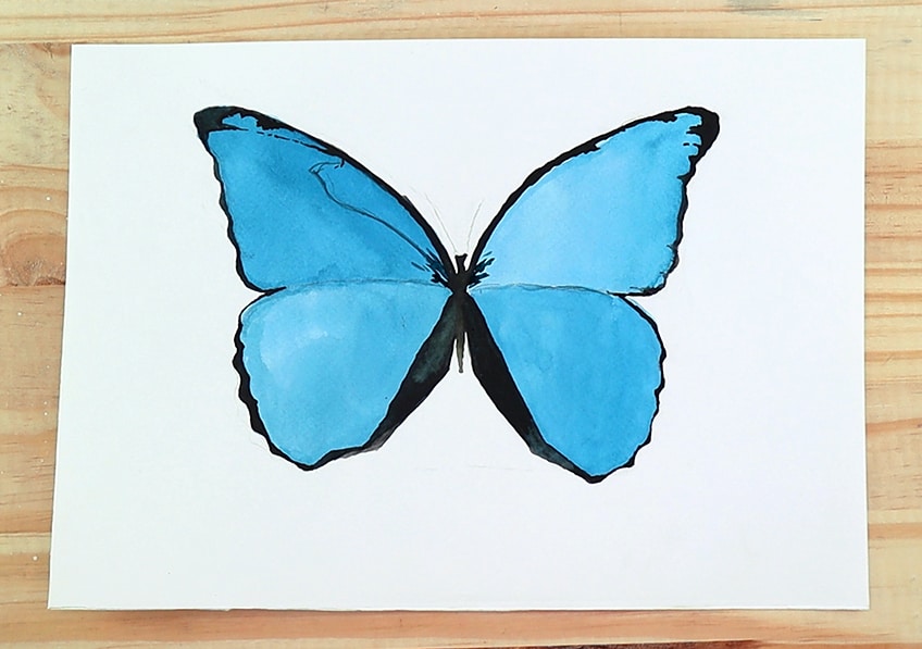 watercolor butterfly 5a