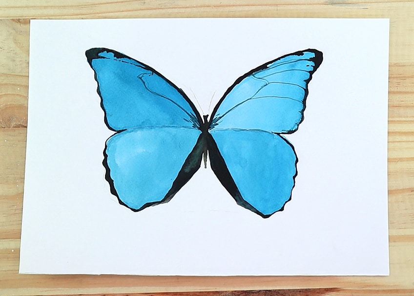 watercolor butterfly 5b