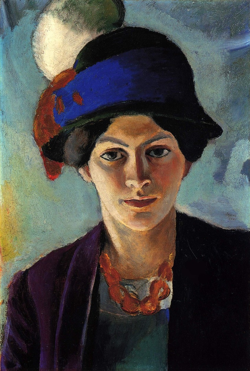 August Macke Portrait Painting