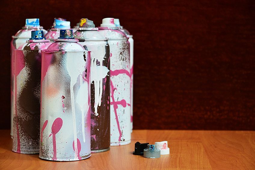 Cans for Spray Painting Canvas