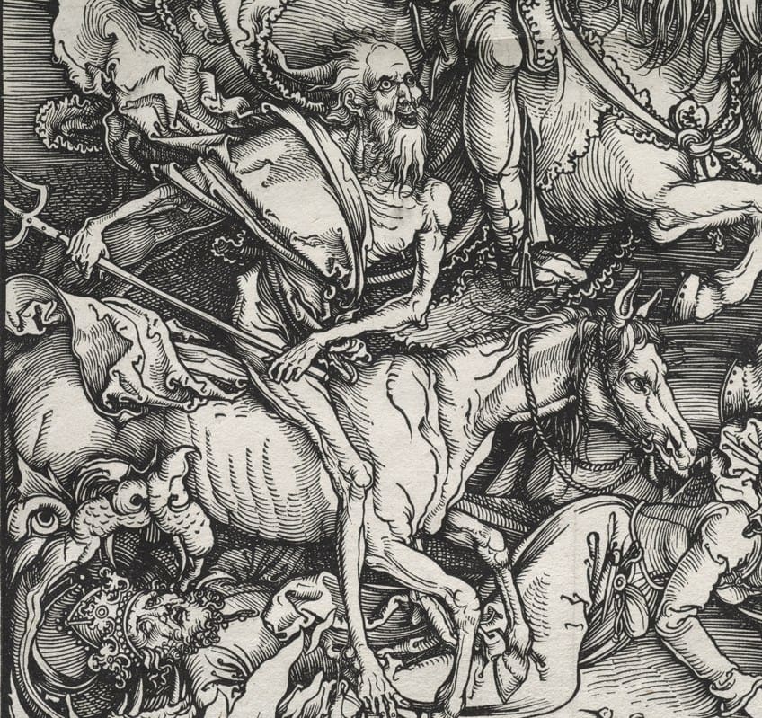 Death in the Four Horsemen of the Apocalypse Painting