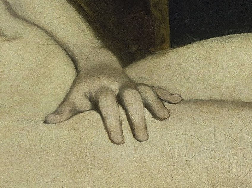 Detail of Manet's Olympia