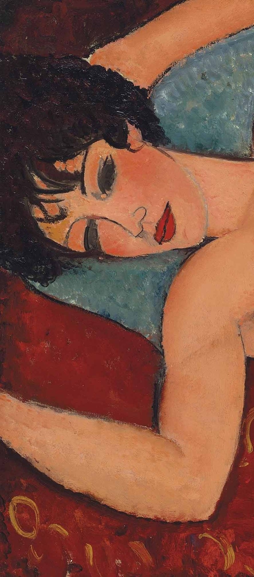 Detail of Reclining Woman Painting