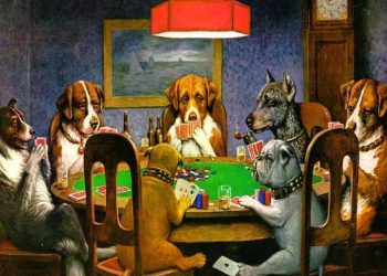 Dogs Playing Poker Cassius Marcellus Coolidge