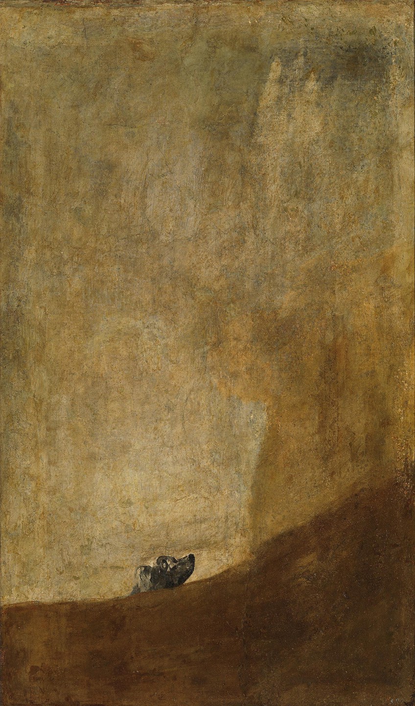 Goya Dog Painting