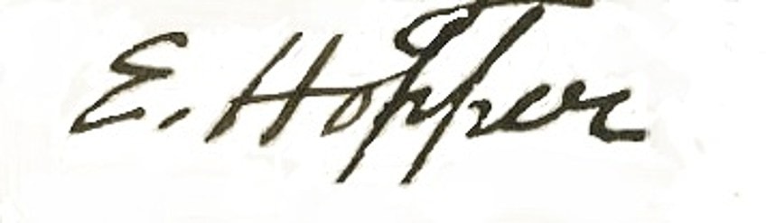 Hopper Artist Signature