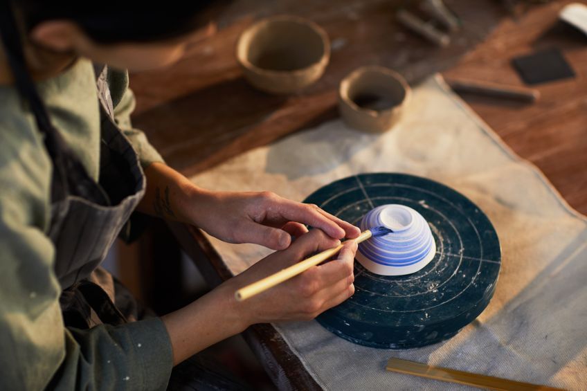 Painting Pottery