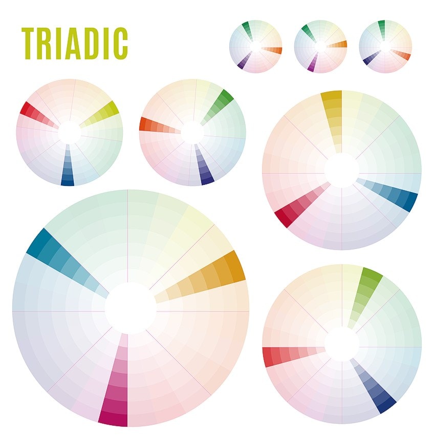 Triadic Color Wheel