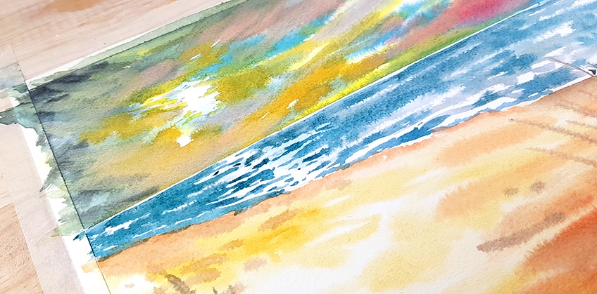 beach scenery painting 17