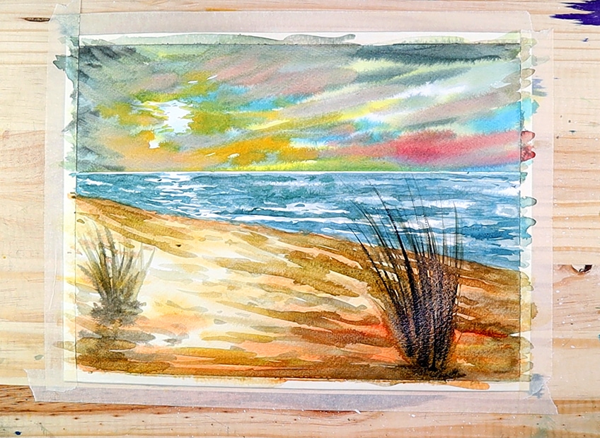 beach scenery painting 19