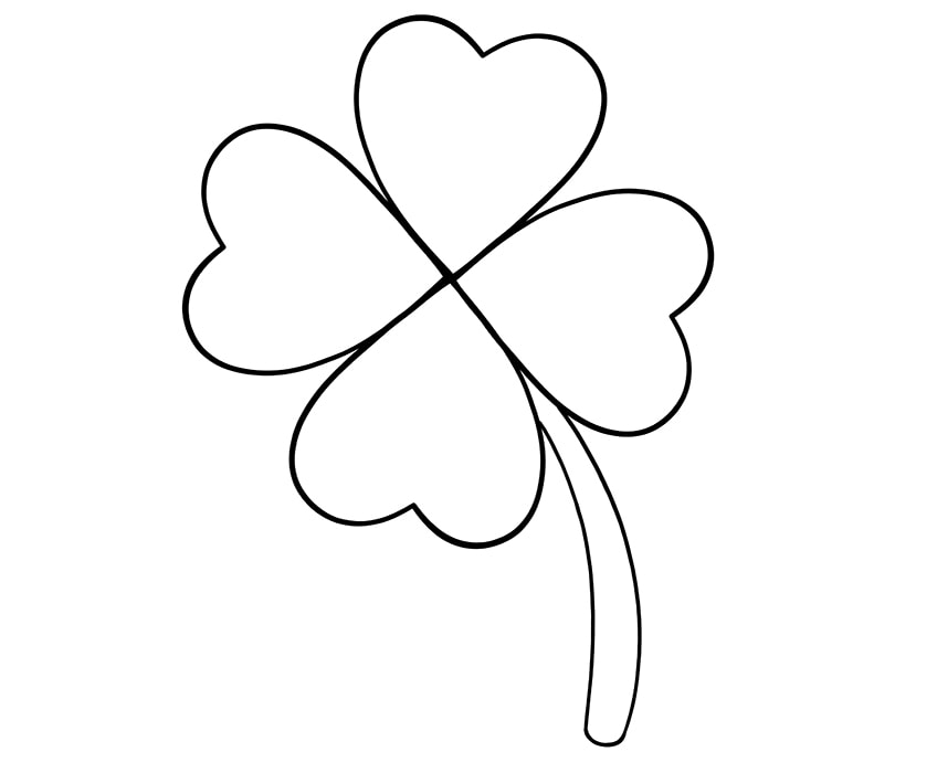 celtic clover drawing