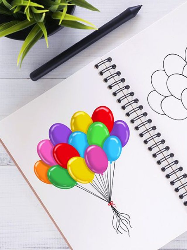 how to draw a balloon