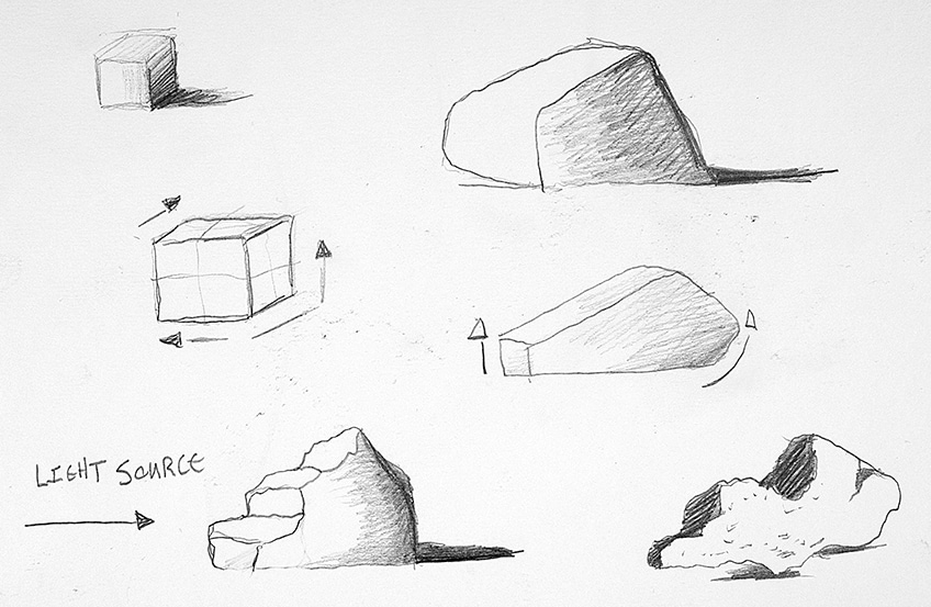 draw a boulder