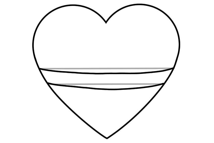 easy drawings of love hearts