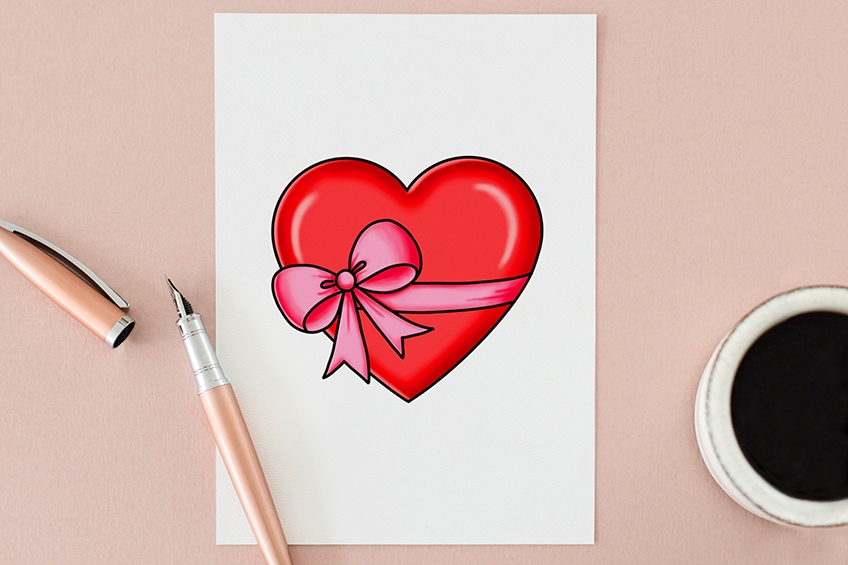 How to Draw a Heart Easy Love Token Drawing Tutorial