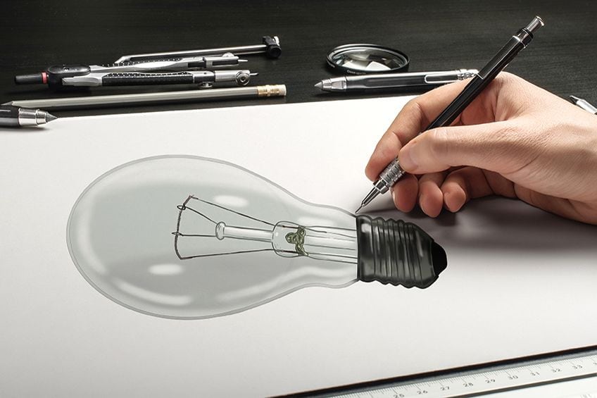 LED bulbs. Light bulbs hand drawn icons. Two light bulb sketch. Vector  illustration 16184473 Vector Art at Vecteezy