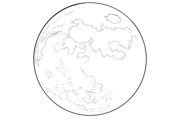 How to Draw a Moon - A Step-by-Step Realistic Moon Drawing Tutorial