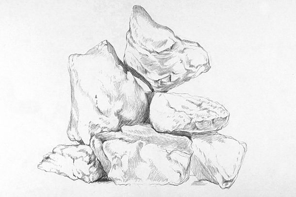 How to Draw Rocks – Create a Realistic Rock Drawing