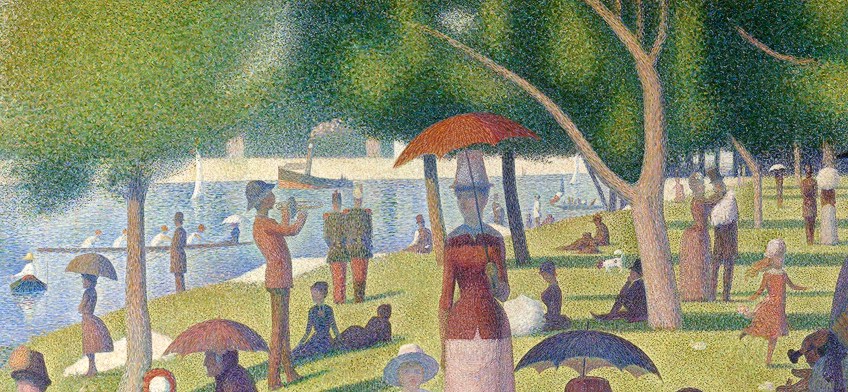 A Sunday Afternoon on the Island of La Grande Jatte Background