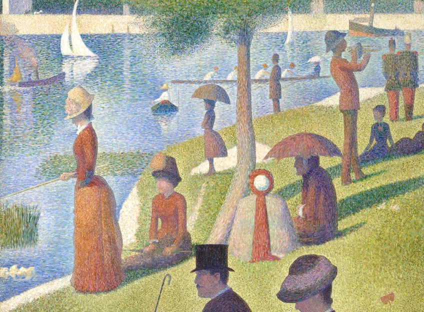 Quadro famoso Sunday Afternoon on the Island of La Grande Jatte - Georges  Seurat - Quadri famosi