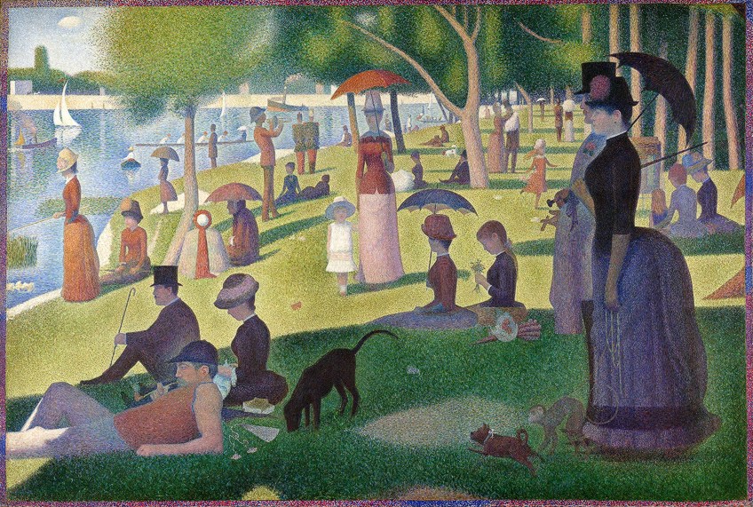 A Sunday Afternoon on the Island of La Grande Jatte Painting