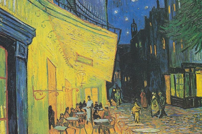 “Café Terrace at Night” Van Gogh – “”Coffeehouse, in the Evening”