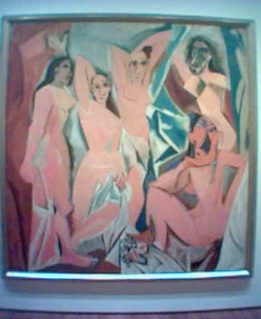 Les Demoiselles d'Avignon Picasso Painting