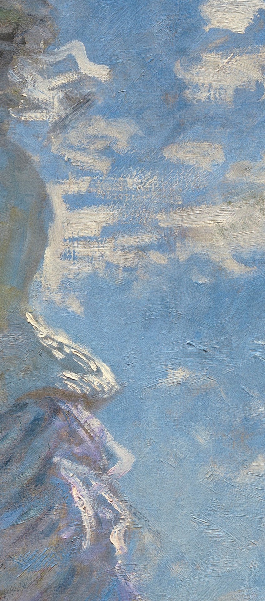 Light in the Woman With a Parasol Painting