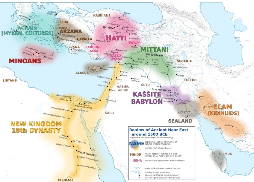 Minoan Artifacts Map