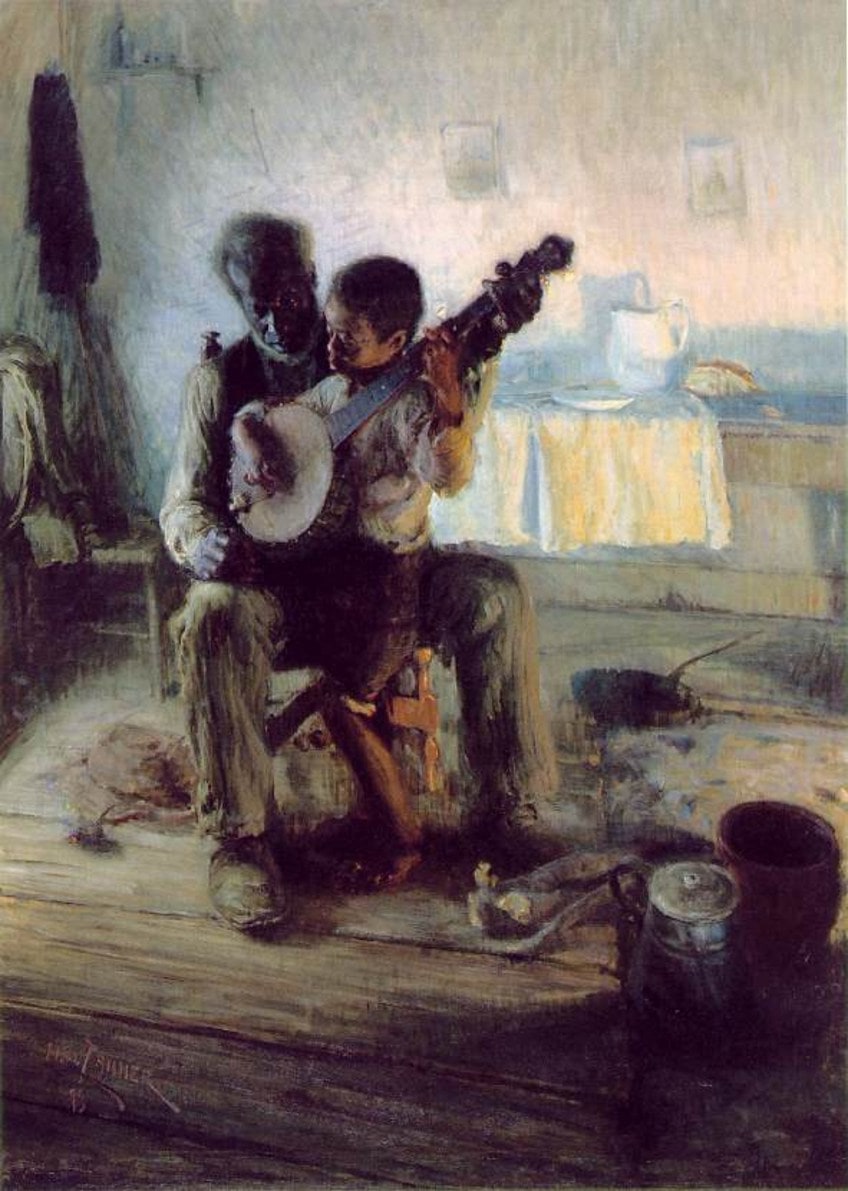 The Banjo Lesson Painting