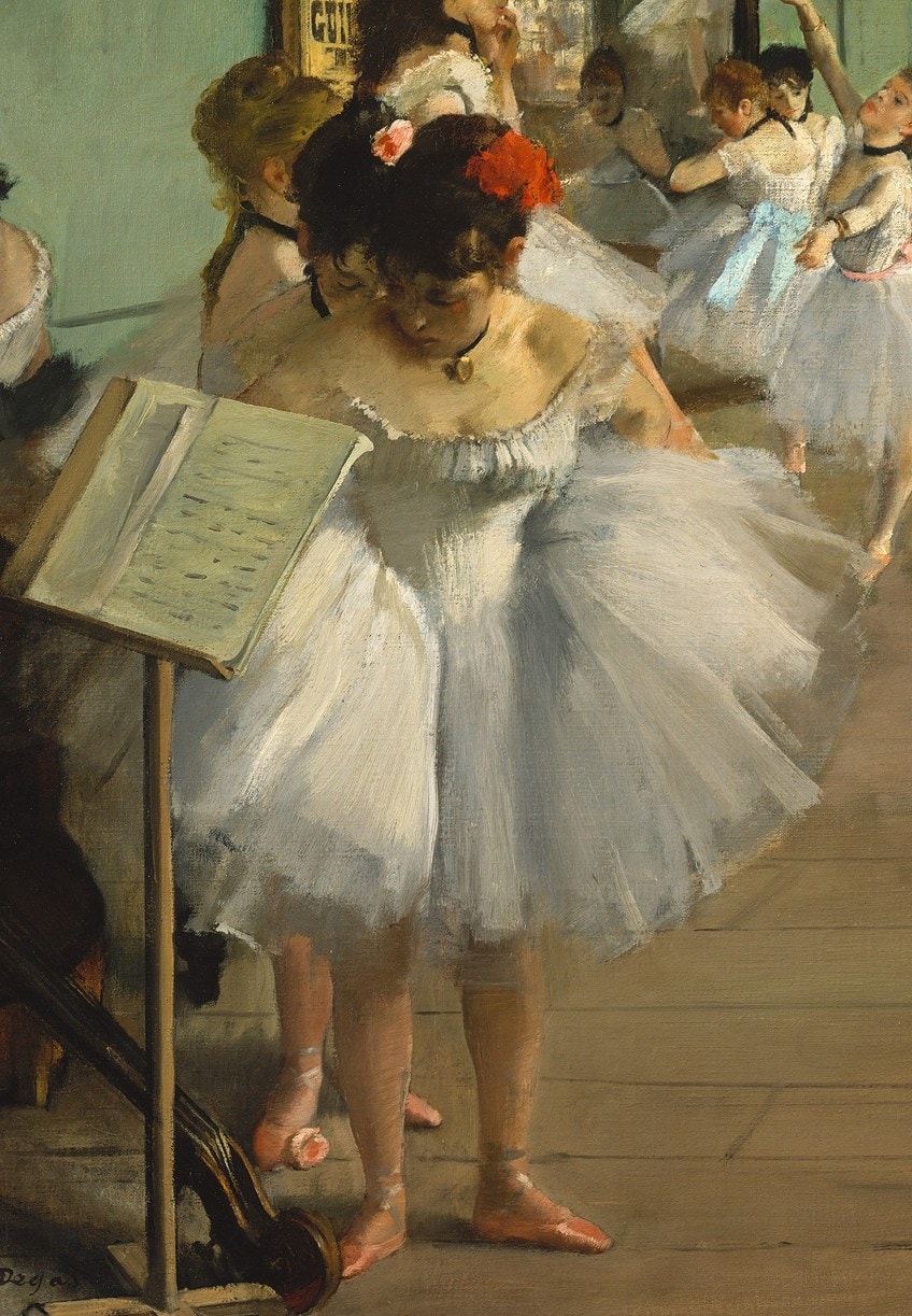 The Dance Class Painting Detail