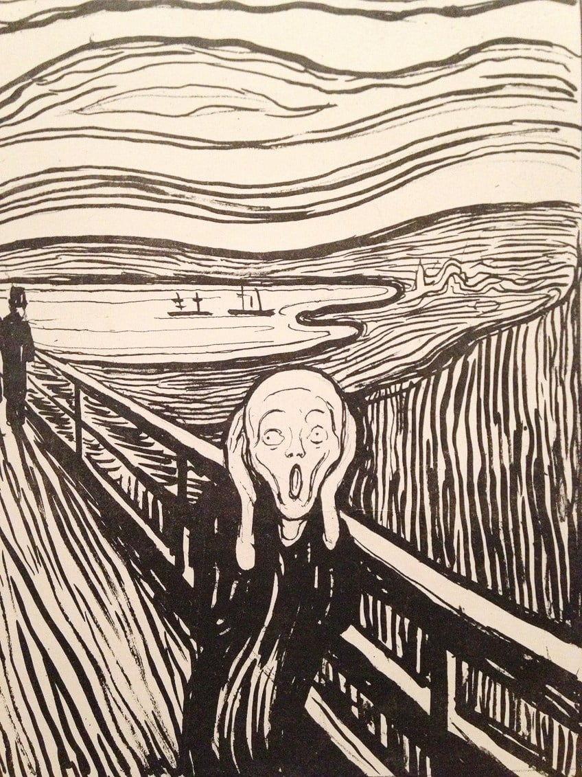 The Scream Painting Lithograph